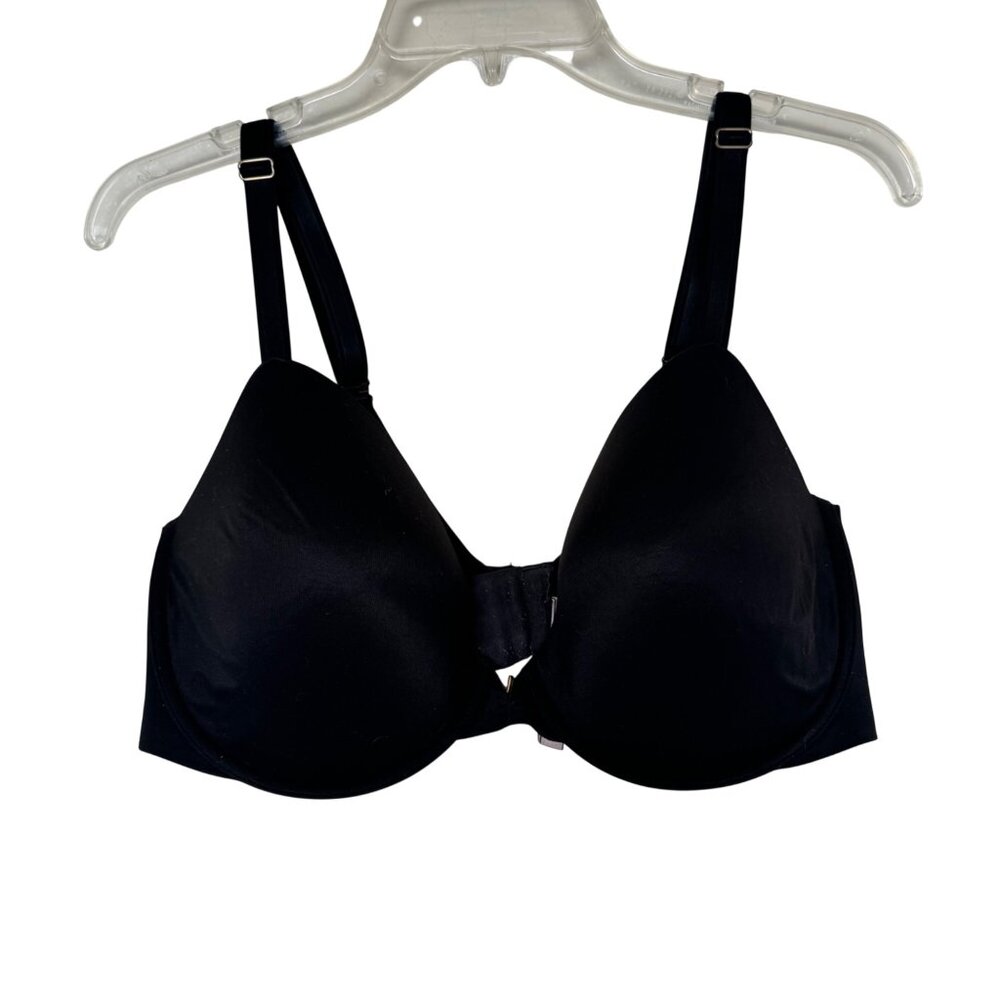 Victorias Secret 3BDDD Black Lined Demi Bra Adjustable Straps Underwire Support